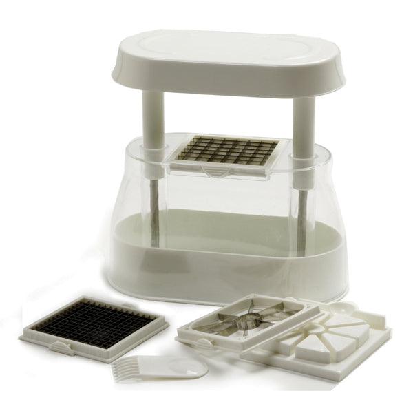 Norpro 846 Deluxe Multi-Chopper Food Chopper with 3 Cutting Grids