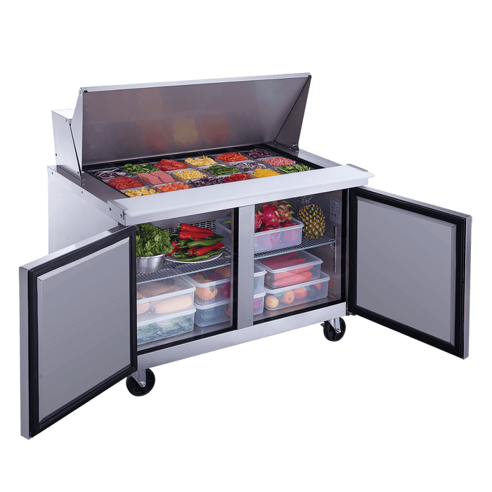 New Air NPT-048-MSA 48" 2-Door Mega Top Salad/Sandwich Prep Table