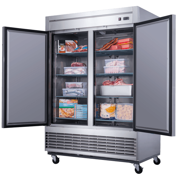 New Air NSF-115-H 54" Double Door Stainless Steel Freezer