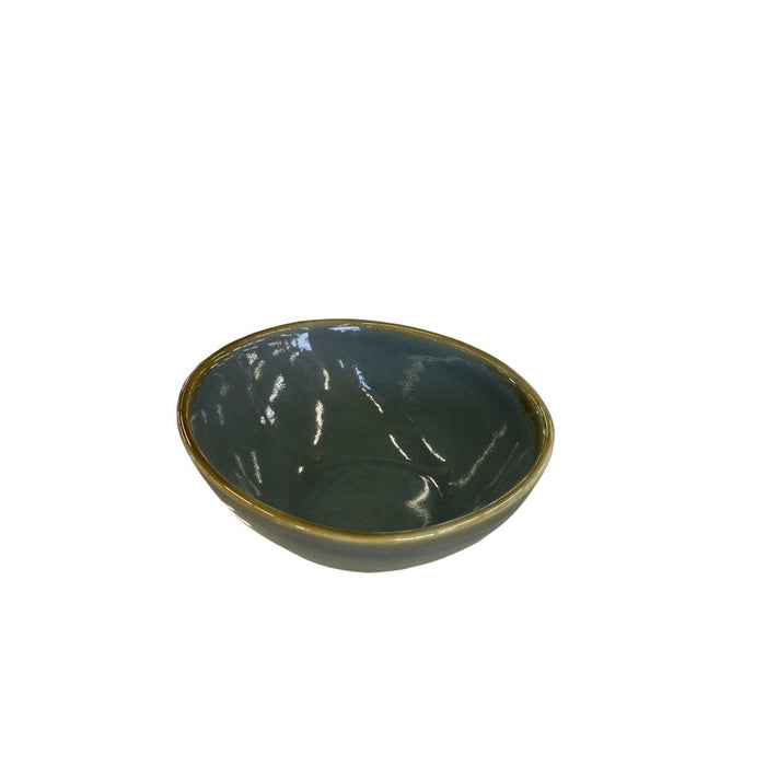 Nella PI10046GB 6.5" Stoneware Round Serving Bowl - Gray Blue
