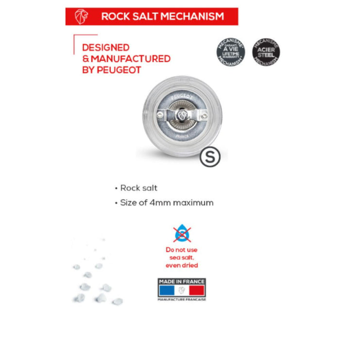 Peugeot 900812/SME00 5" Paris Nancy Acrylic Salt Mill