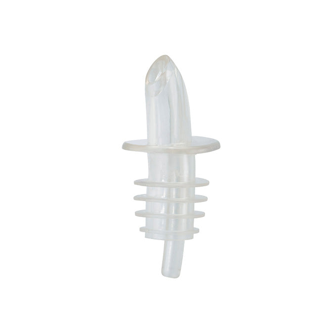 Winco PPR-2C Clear Plastic Free-Flow Pourer - 12/Case