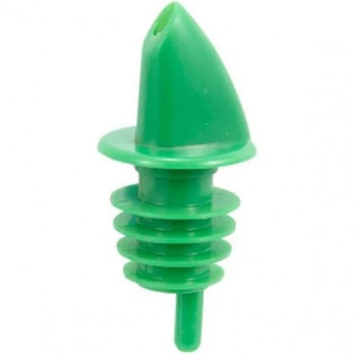 Winco PPR-2G Green Plastic Free-Flow Pourer - 12/Case