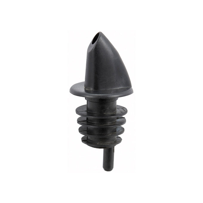 Winco PPR-2K Black Plastic Free-Flow Pourer - 12/Case