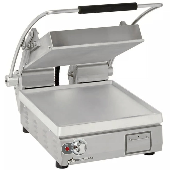 Star PST14 Pro-Max 2.0 14" Single Commercial Panini Grill with Smooth Plates - 240V