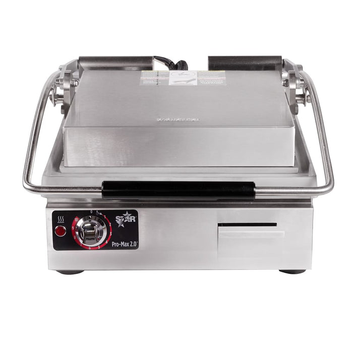 Star PST14 Pro-Max 2.0 14" Single Commercial Panini Grill with Smooth Plates - 240V
