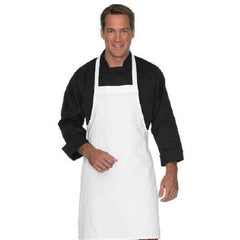 Premium Uniform 1051 33" x 28" Full Coverage Bib Apron - White