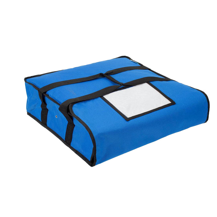Choice 124PIBAG2NYBL 18" x 18" x 5" Nylon Insulated Pizza Delivery Bag - Blue