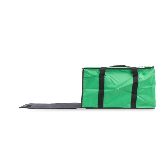 Choice 124PIBAG5NGN 20" x 20" x 12" Nylon Insulated Pizza Delivery Bag - Green