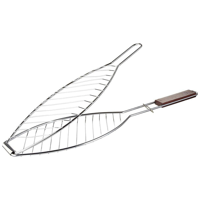 Outset QC70 26" Fish Grill Basket with Rosewood Handle