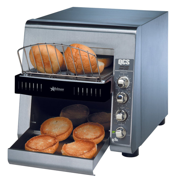 Star QCS2-600HC 10" Conveyor Toaster with 3" Opening - 600 Slices Per Hour, 208V