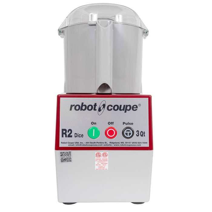 Robot Coupe R2B 3 Qt. Single Speed Table-Top Cutter Mixer - 1 Hp / 120V