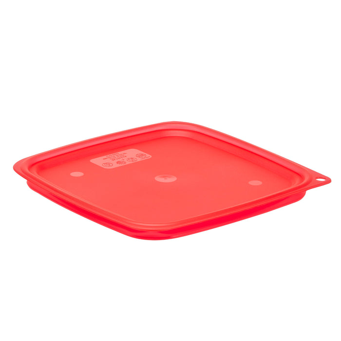 Cambro SFC6FPPP266 Camsquares FreshPro Translucent Easy Seal Covers for 6 and 8 Qt. Containers- Red