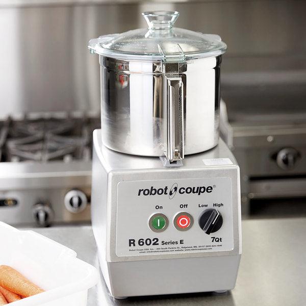 Robot Coupe R602 2 Speed Feed Food Processor Bowl, 208 240v/3ph - Continuous 7 Qt