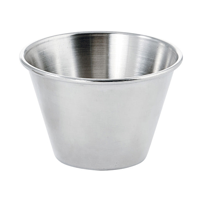 Winco SCP-40 4 Oz. Stainless Steel Sauce Cup - 12/Case