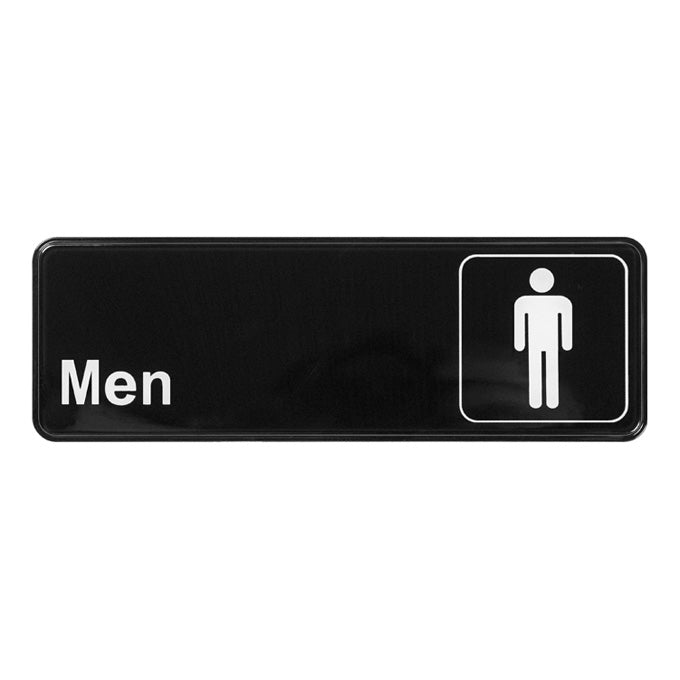 Winco SGN-311 9" x 3" Informational Sign - Men