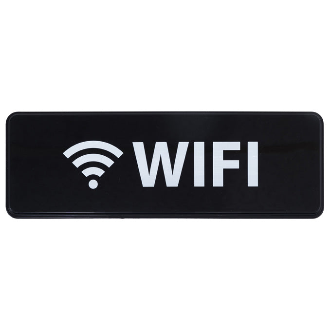 Winco SGN-330 9" x 3" Informational Sign - Wifi