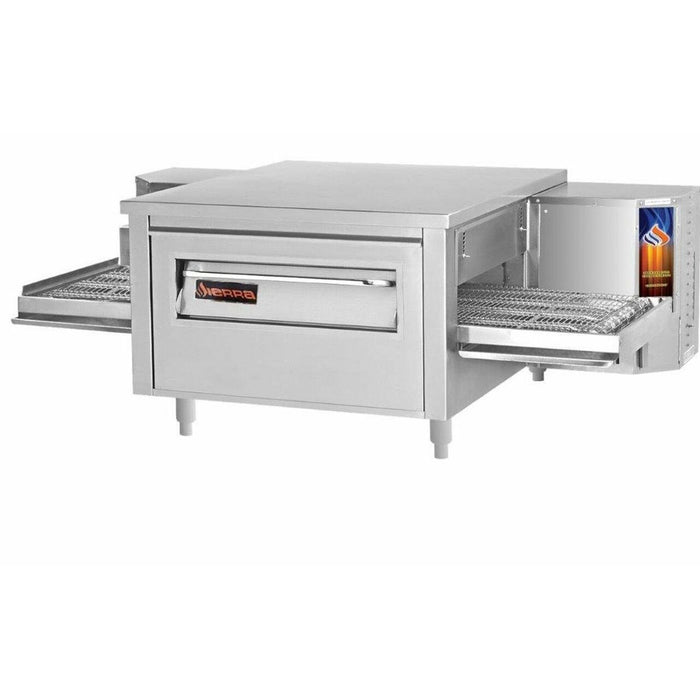 Sierra C1840G 40" Cooking Chamber Single Stack Stainless Steel Gas Countertop Conveyor Oven - 110V, 1 Phase