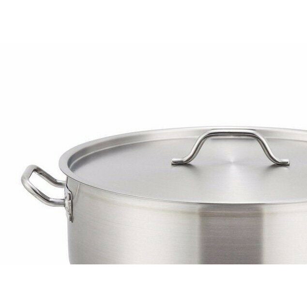 Winco SSLB-8 8 Qt. Stainless Steel Brazier with Cover