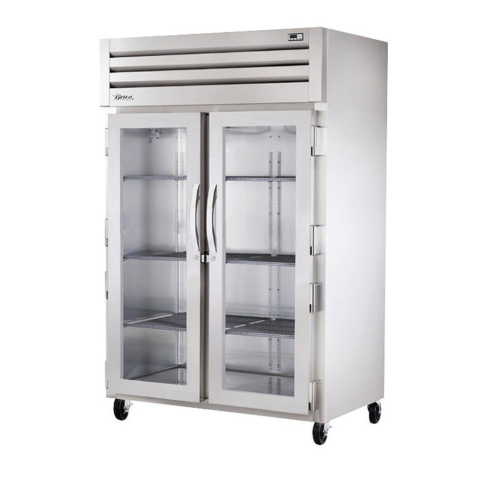 True STA2H-2G 52" Reach-In Glass Swing Door Heating and Holding Cabinet - 3000W