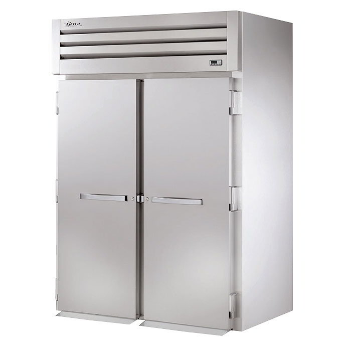 True STG2HRI-2S Roll-In Solid Swing Door Heated Cabinet - 4000W