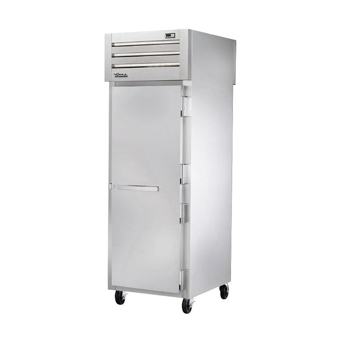 True STR1HPT-1S-1S Pass-Thru Solid Front / Solid Rear Swing Door Heating and Holding Cabinet - 1500W