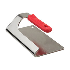 Winco SWS-74 7.5" x 4" Stainless Steel Steak Weight with Silicone Sleeve