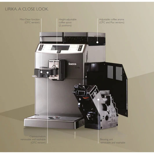 Saeco Lirika OTC Automatic Espresso Machine — Nella Online Saeco Lirika OTC Automatic Espresso Machine — Nella Online