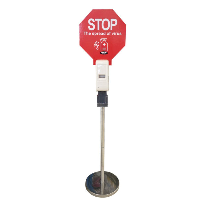 Nella Touchless Hand Sanitizer Dispenser Stand with Covid Warning Sign - 46686