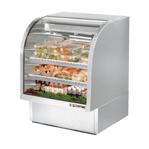 TRUE 36" CURVED GLASS DISPLAY CASE - TCGG-36-S - Nella Cutlery Toronto