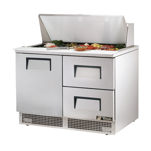 TRUE 48" 1 DOOR 2 DRAWER FOOD PREP TABLE - TFP-48-18M-D-2 - Nella Cutlery Toronto