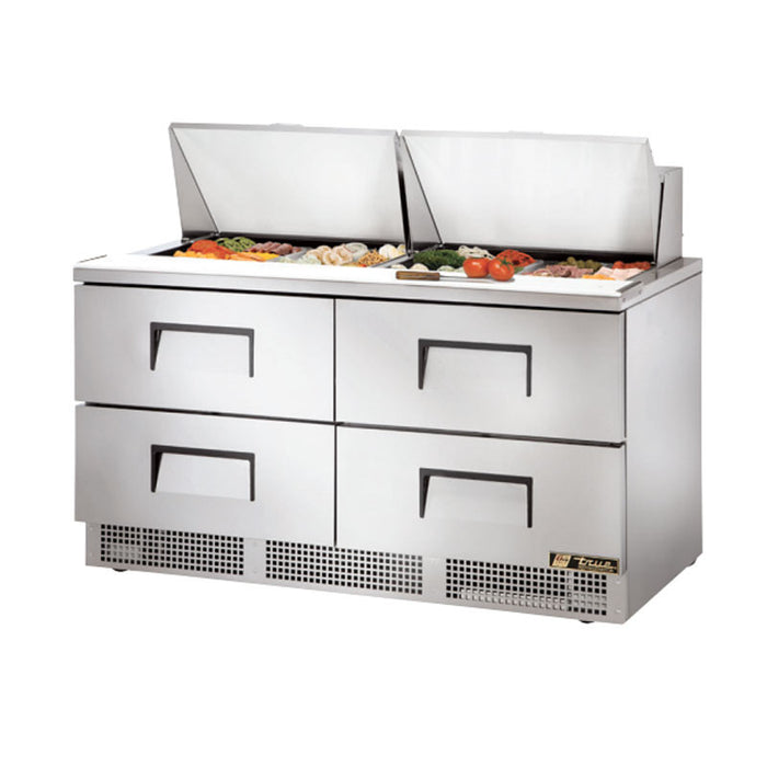 TRUE 64" 4 DRAWER FOOD PREP TABLE - TFP-64-24M-D-4 - Nella Cutlery Toronto