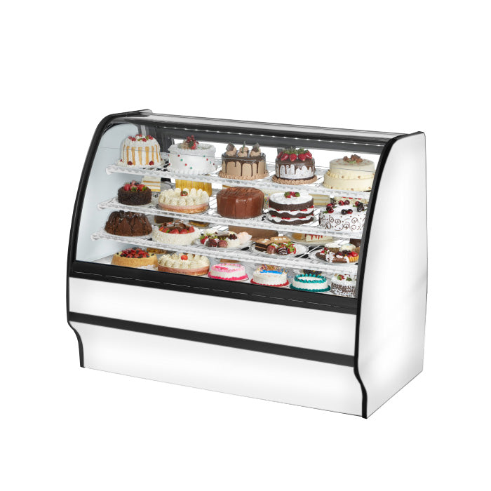 True TGM-R-59-SC/SC-W-W 59" White Refrigerated Merchandising Display Case