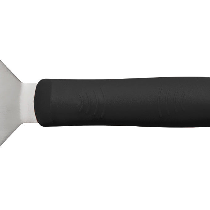 Winco TKP-60 Stainless Steel Slotted Fish Spatula with Black Polypropylene Handle