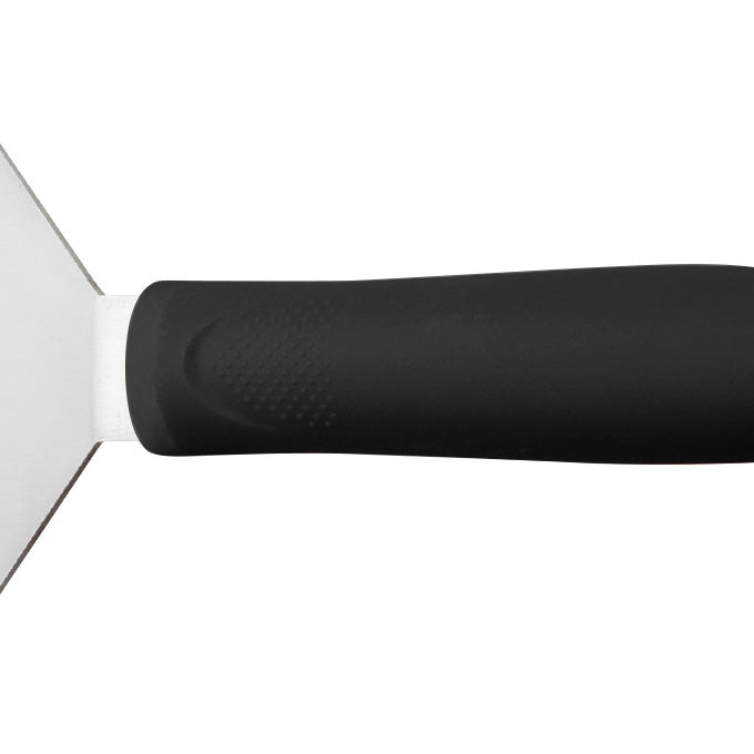Winco TKP-60 Stainless Steel Slotted Fish Spatula with Black Polypropylene Handle