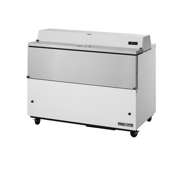 True TMC-49-HC 49" Milk Cooler with Coated White Powder Exterior & Aluminum Interior