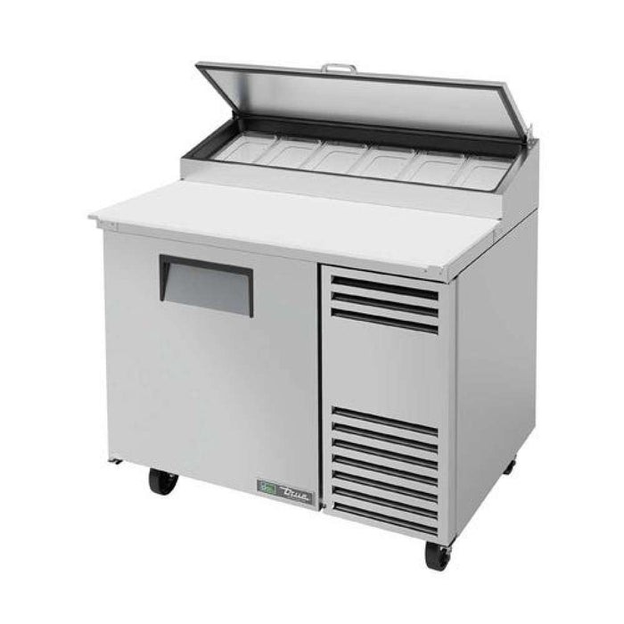 True TPP-AT-44-HC 44" 1-Door Refrigerated Pizza Prep Table with Alternate Top
