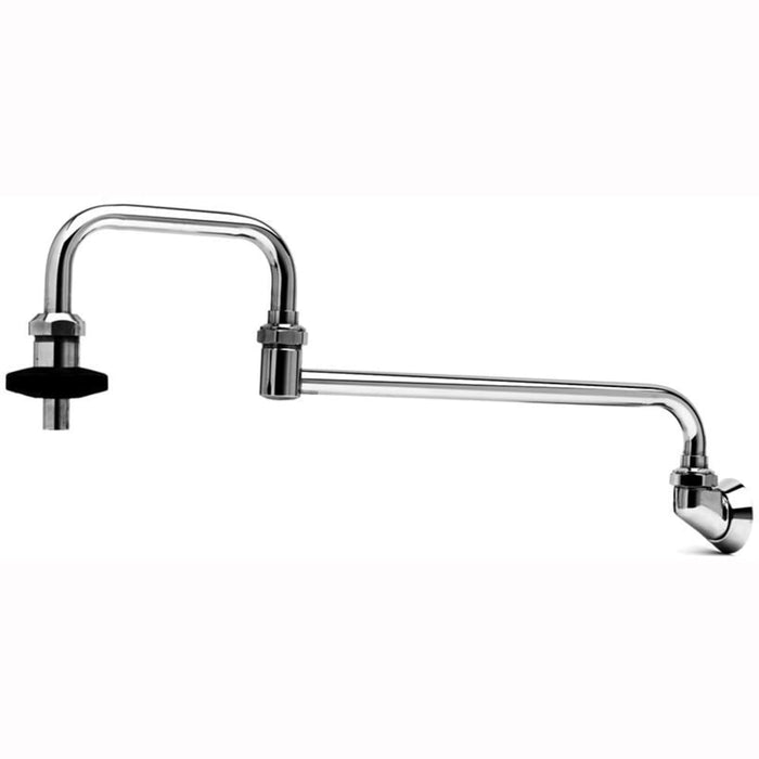 T&S B-0580 Splash Mount Pot Filler Faucet with 18" Double Jointed Swing Nozzle