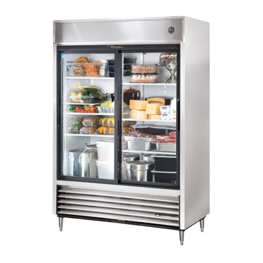 TRUE REACH IN 2 GLASS SLIDING DOOR REFRIGERATOR - TSD-47G-LD - Nella Cutlery Toronto