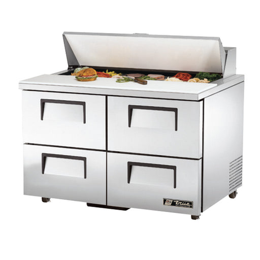 TRUE 48" 12 PAN SALAD/SANDWICH PREP TABLE - TSSU-48-12D-4
