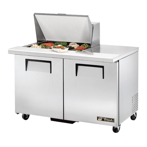 TRUE 48" 12 PAN MEGA TOP SALAD/SANDWICH PREP TABLE - TSSU-48-12M-B