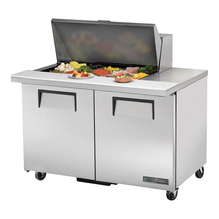 True TSSU-48-15M-B-HC 48" Mega Top 2-Door Salad/Sandwich Refrigerated Prep Table