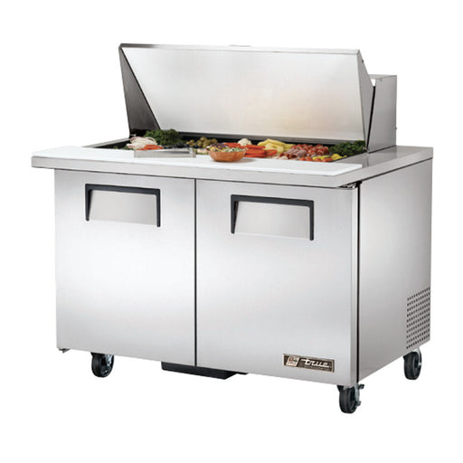TRUE 48" 18 PAN MEGA TOP SALAD/SANDWICH PREP TABLE -TSSU-48-18M-B