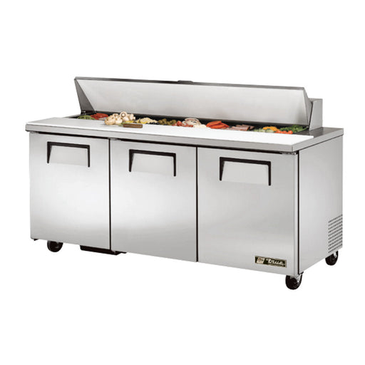 TRUE 72" 18 PAN SALAD/SANDWICH PREP TABLE - TSSU-72-18 - Nella Cutlery Toronto