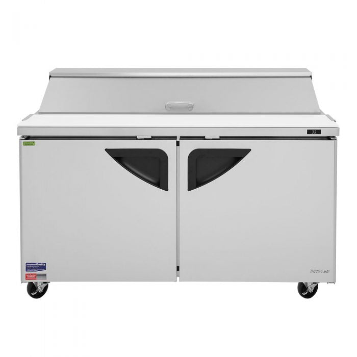 Turbo Air TST-60SD-N 60" Super Deluxe Series 2-Door Refrigerated Salad/Sandwich Prep Table