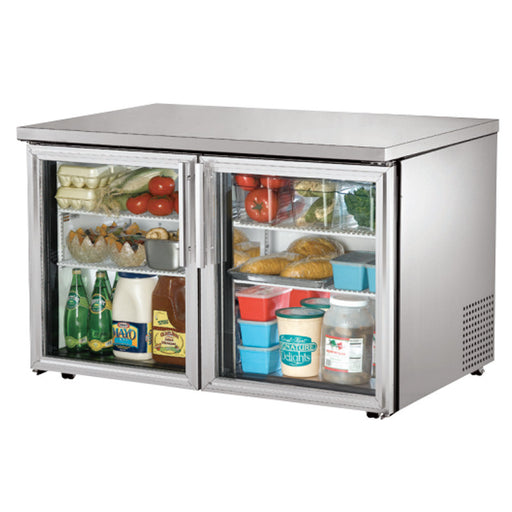 TRUE 2 GLASS DOOR UNDERCOUNTER REFRIGERATOR - TUC-48G-LP-HC-LD - Nella Cutlery Toronto
