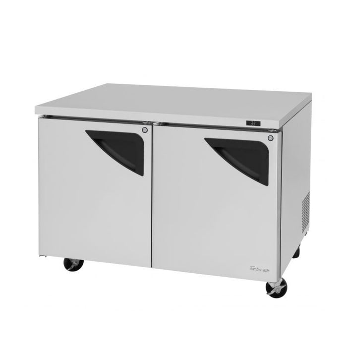 Turbo Air TUR-48SD-N-AL 48" Solid 2-Door Super Deluxe Series All Left Hinged Undercounter Refrigerator