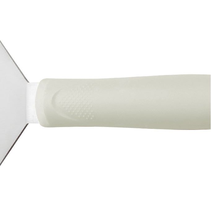 Winco TWPS-9 10" Bakery Spatula with White Polypropylene Handle