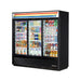 TRUE GDM-69-HC-LD 3 DOOR BLACK MERCHANDISER