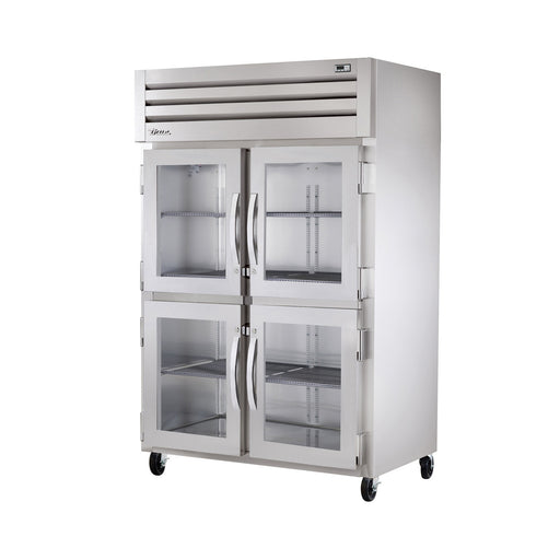 TRUE SPEC SERIES 4 HALF GLASS REACH IN REFRIGERATOR - STR2R-4HG-HC